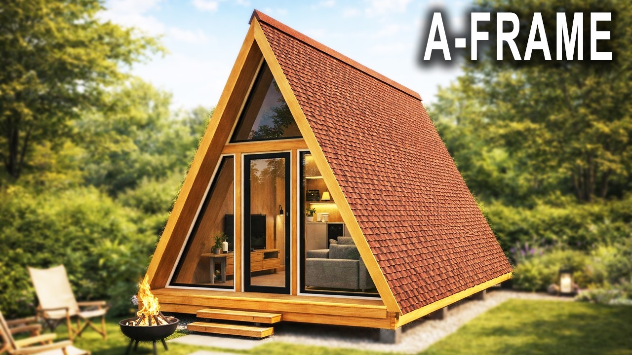 How to PROPERLY Frame an A-FRAME Cabin? | House Plan