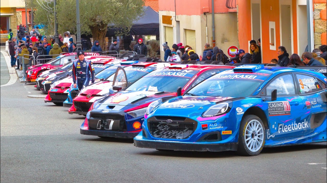 WRC Rally Monte Carlo 2023 REGROUP before Power Stage Roquebilliére