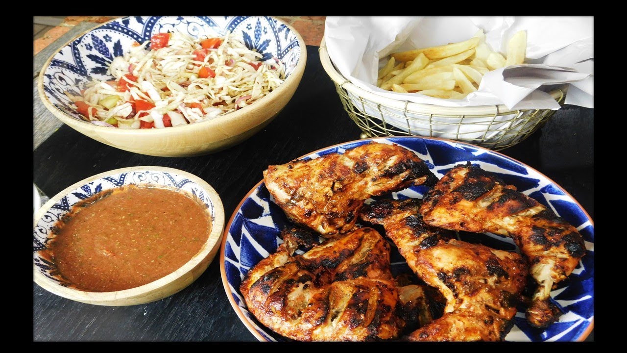 CHICKEN SEKELA ( WITH CONDIMENTS) IN ENGLISH
