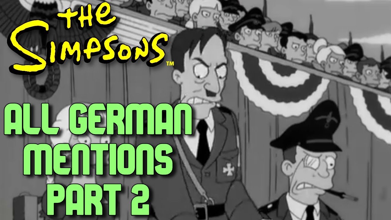 All The Simpsons jokes about Germany - Part 2 (w/ hitler references) Alle Witze über Deutschland