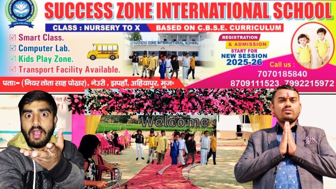 Success Zone International School First time visit॥ Shock impression॥ sarswati pooja entry