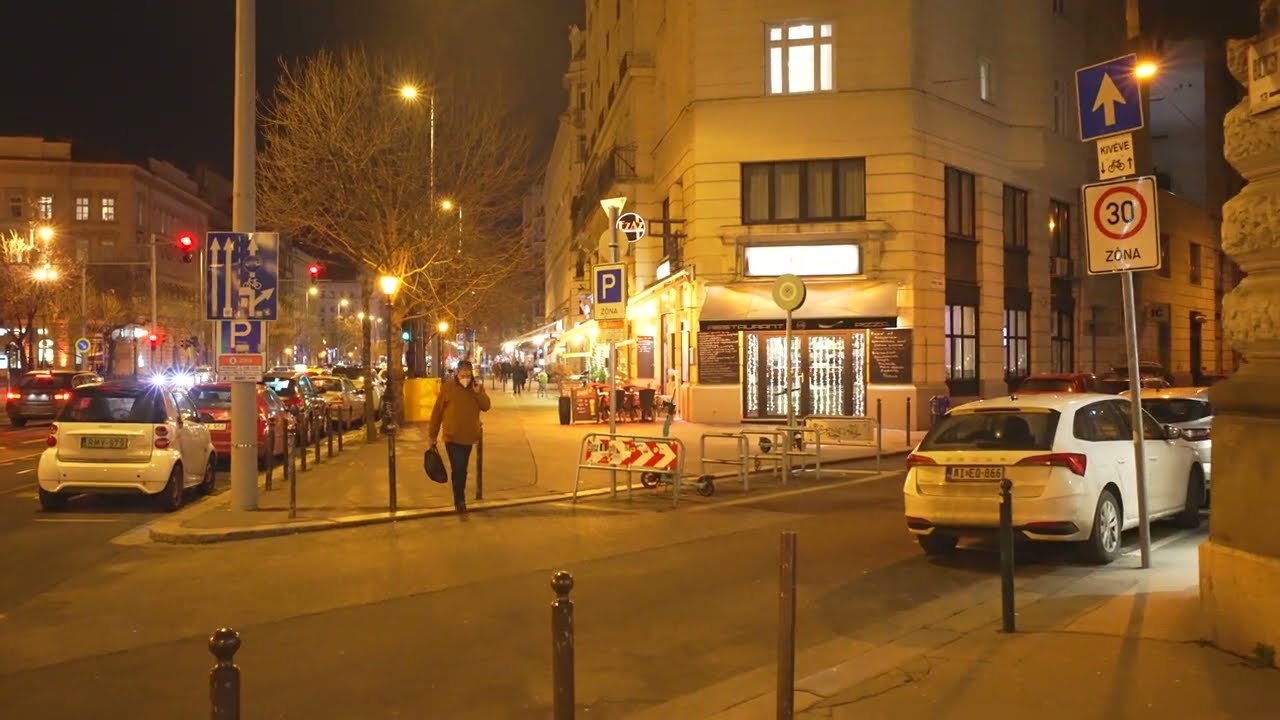 Hungary, Budapest, night walk