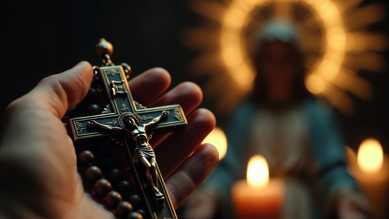 Rosary – Ave Maria ✨ for Deep Prayer & Inner Peace | Sacred Gregorian Chant