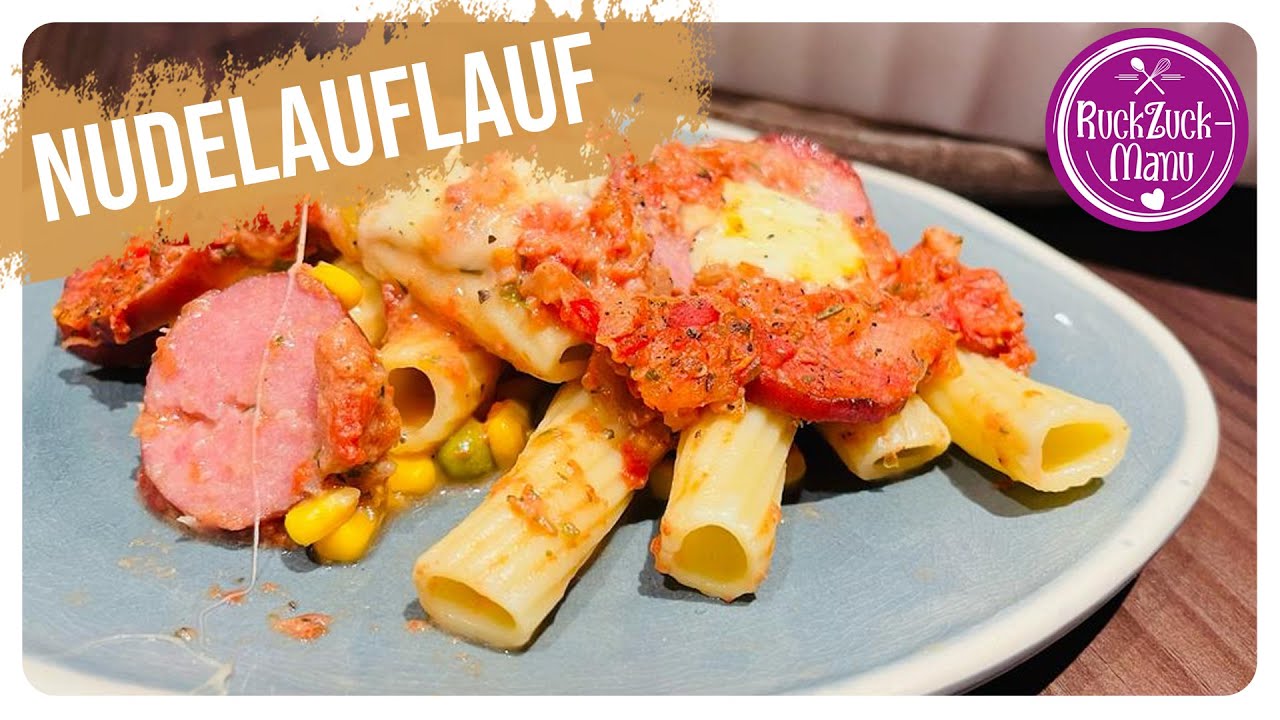 Männerfreundlicher Nudelauflauf mit Kabanossi 😍😋 Thermomix® TM5/TM6