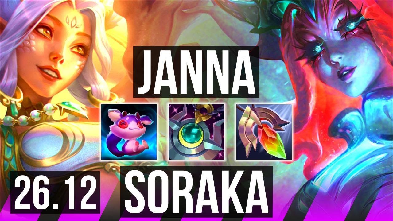 JANNA & Caitlyn vs SORAKA & Senna (SUP) | Perfect KDA: 2/0/19 | EUW Master | 26.12