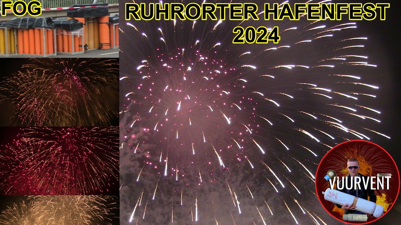 Ruhrorter Hafenfest 2024 - FOG - Duisburg - VUURWERK - FEUERWERK - FIREWORKS
