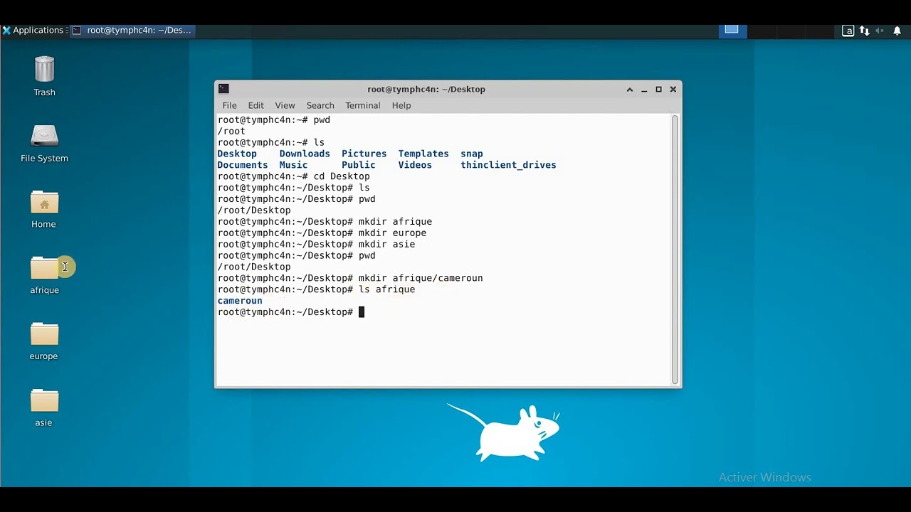 Linux # 5- La Commande MkDir (Make Directory)