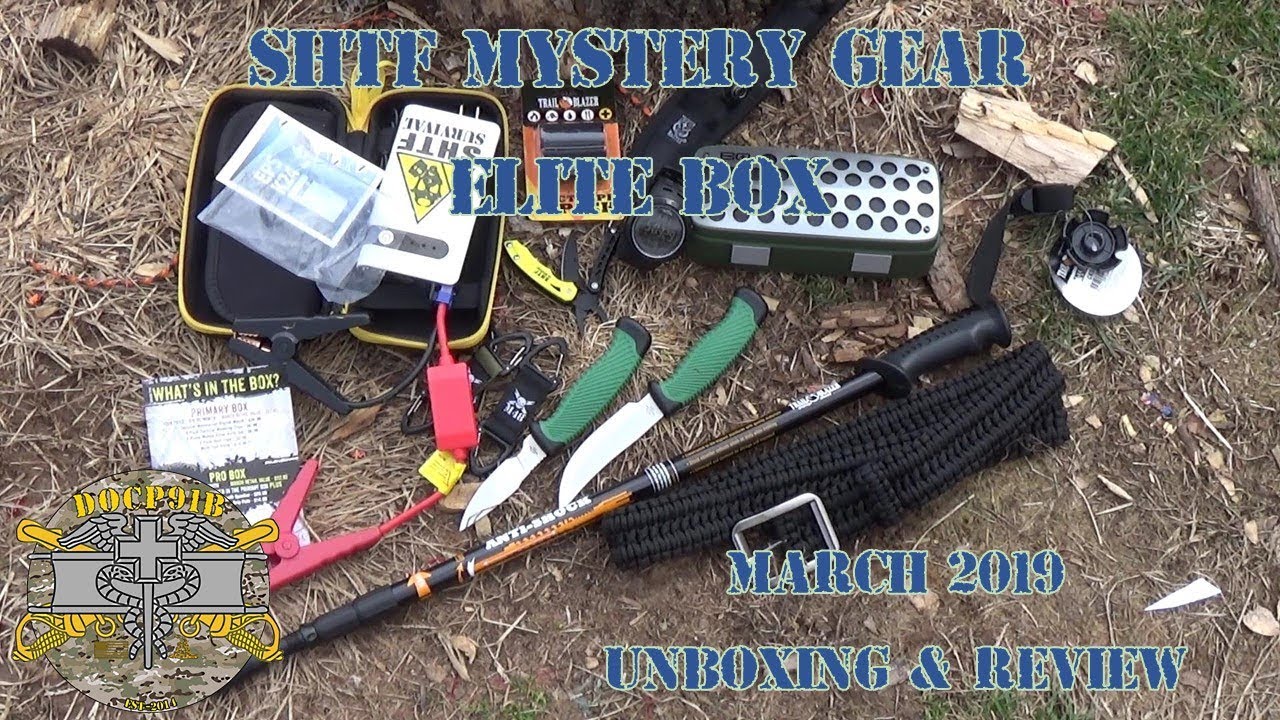SHTF Mystery Gear ELITE Box - March 2019 Unboxing & Review