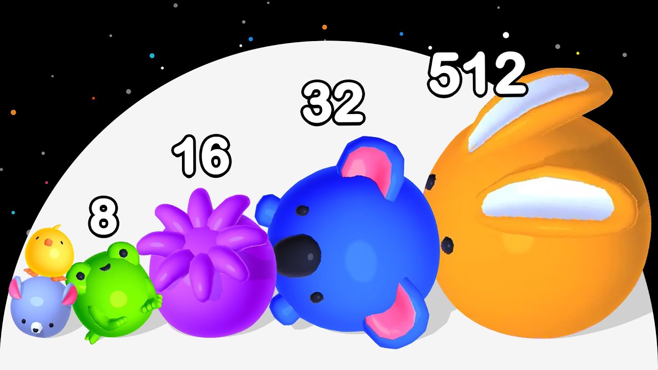 Max Level Jelly Balls! - JELLY MERGE 3D (ASMR Gameplay) #jelly2048 #bouncemerge