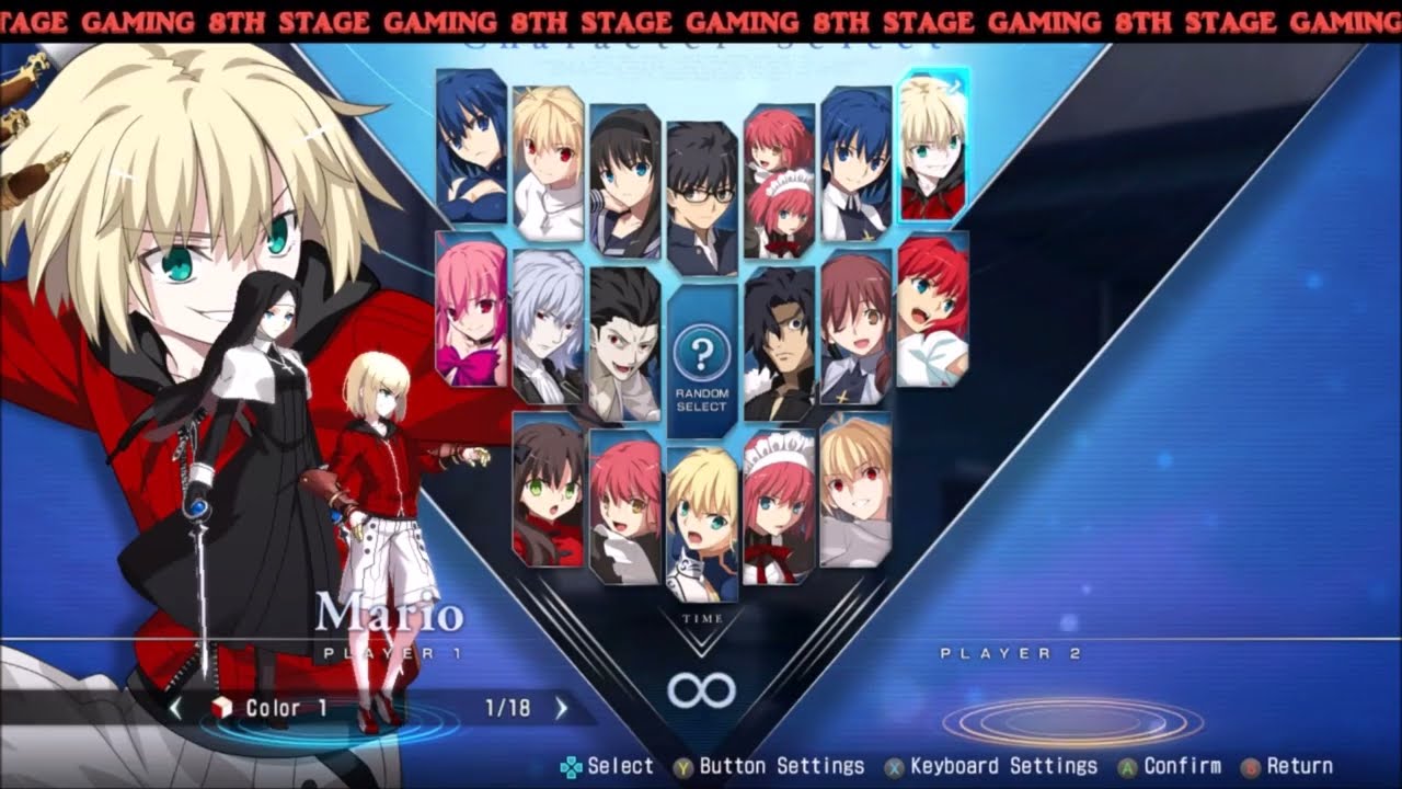 Melty Blood Type Lumina All Mario Colors/Outfits