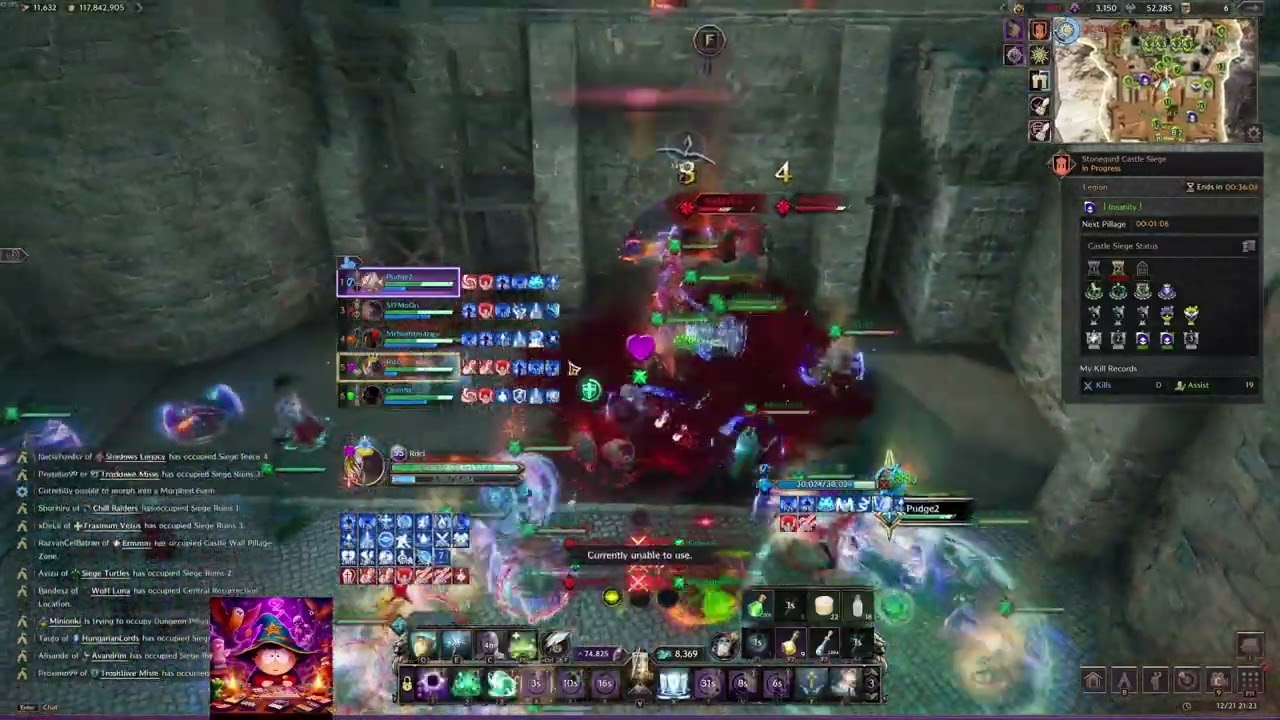 Throne And Liberty -RDCL Oracle Healer -Siege Day on Zephyr  Spin Party - Insanity Guild WINS Castle