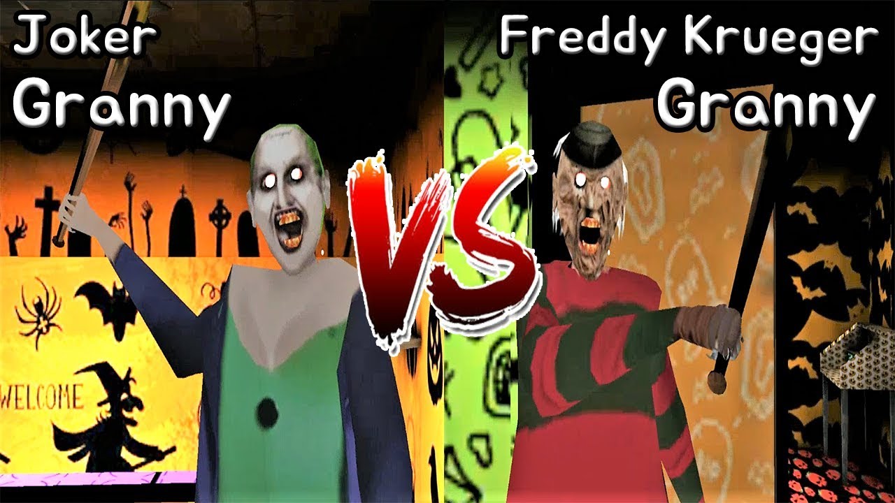Joker Granny vs Freddy Krueger Granny || Mod Battle || Horror Game - 조커 그래니 vs 프레디 크루거 그래니 배틀