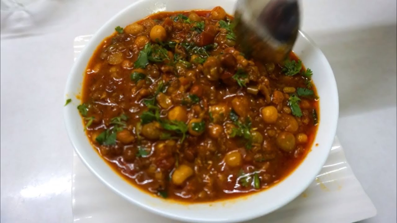 Mix sprouts recipe II Pulses curry recipe II Mix kathol recipe II Ussal recipe
