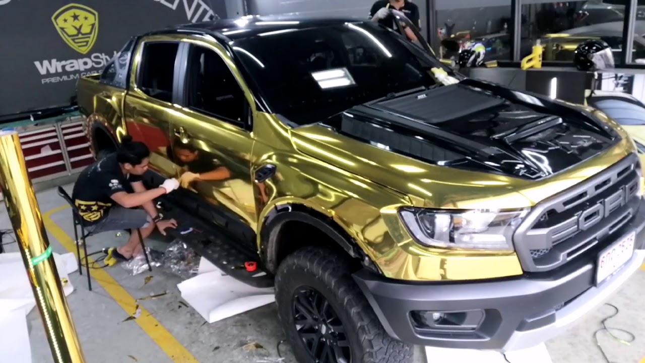 FORD RANGER | Gold Chrome Wrap