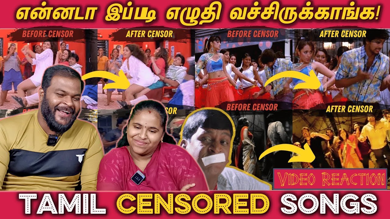censored-Uncensored Songs | Tamil Couple Reaction Video Reaction
