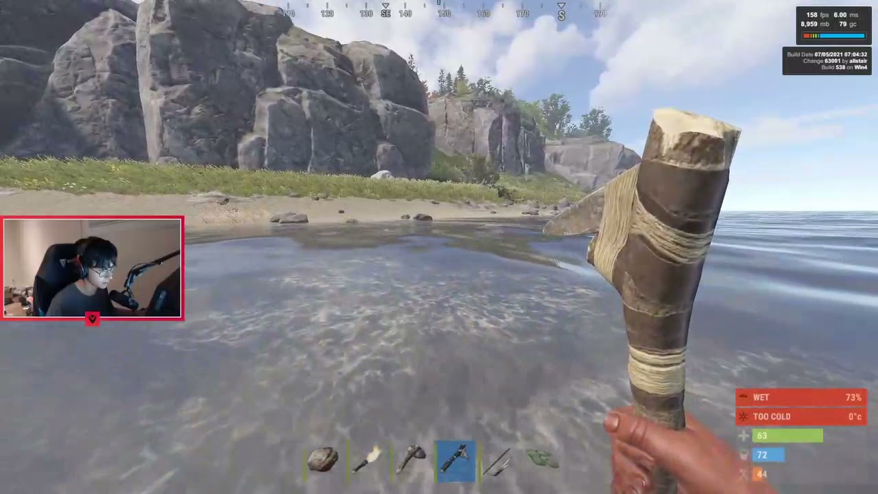 SEN TENZ PLAYING RUST ON OTV SERVER FOR THE FIRST TIME !
