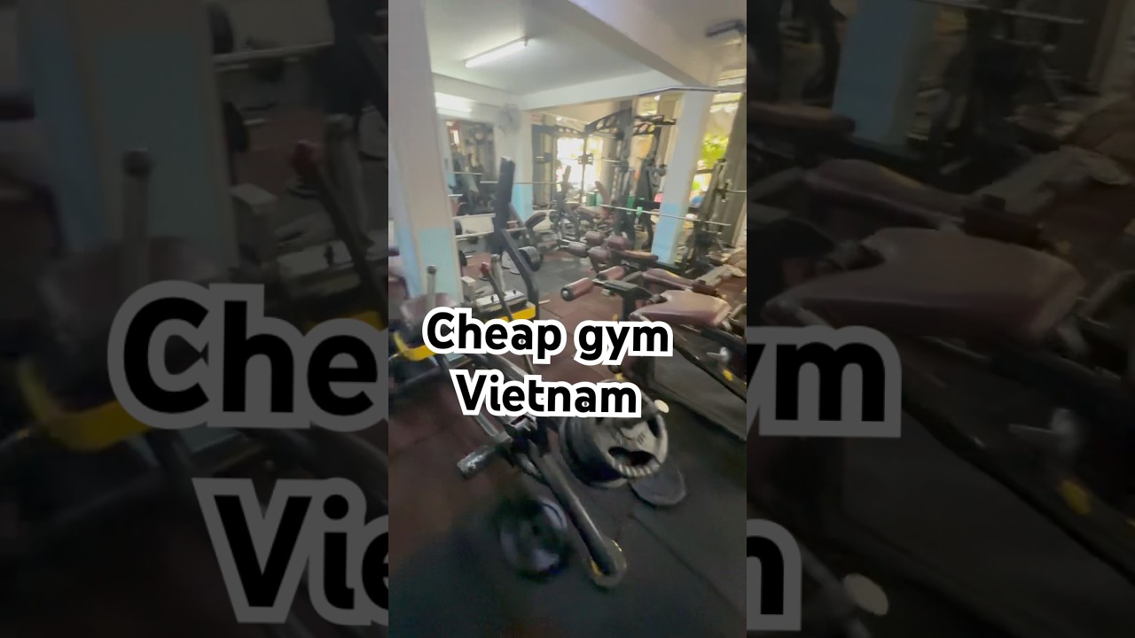 Cheap gym in Vietnam #travel #vietnam #traveler #backpacker #gym #fyp