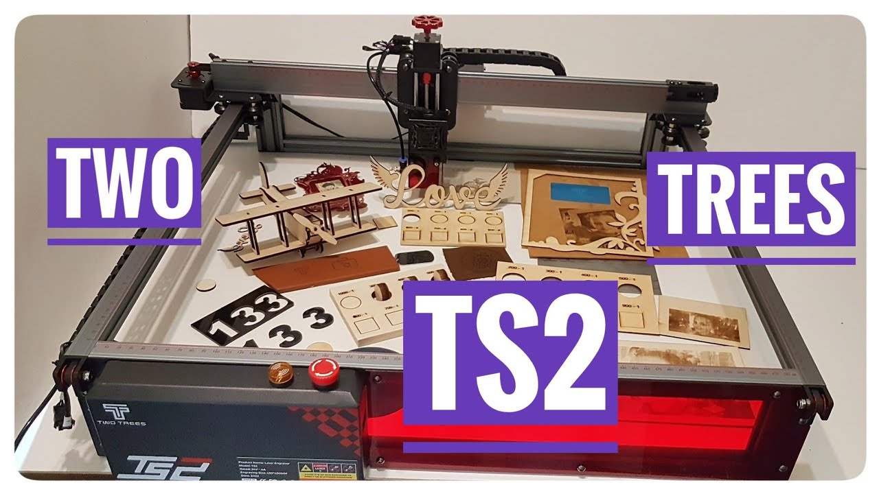 TWO TREES TS2 Grawerka laserowa 10W  -  duża moc, automatyczna regulacja ostrości  - test, przykłady