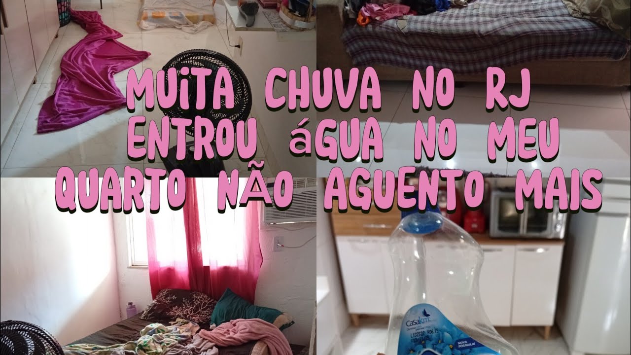 A chuva invadiu meu quarto / Não do conta🥲😭 Muita chuva no RJ 