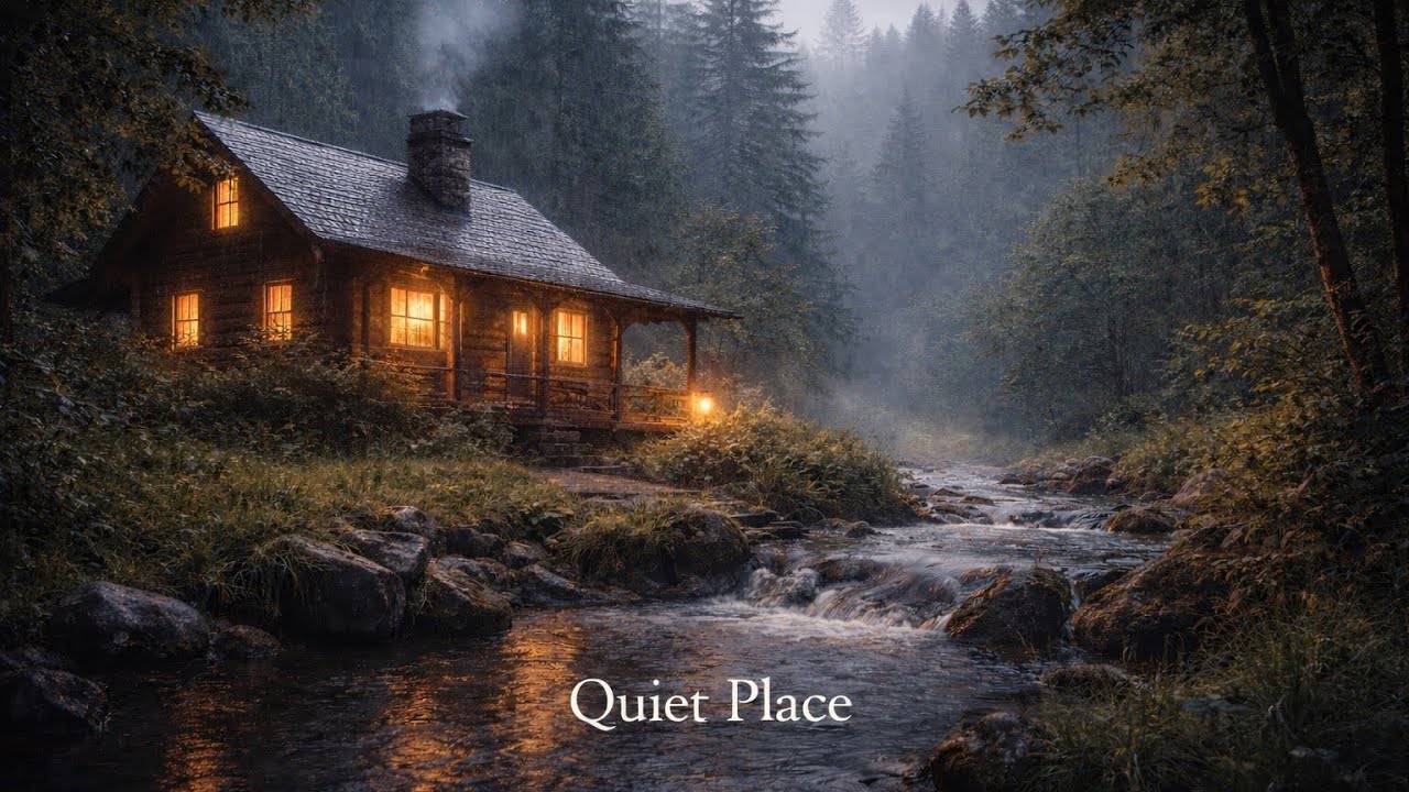 Quiet Place 🌲 Calm Piano & Gentle River Sounds for Focus, Relaxation & Deep Calm