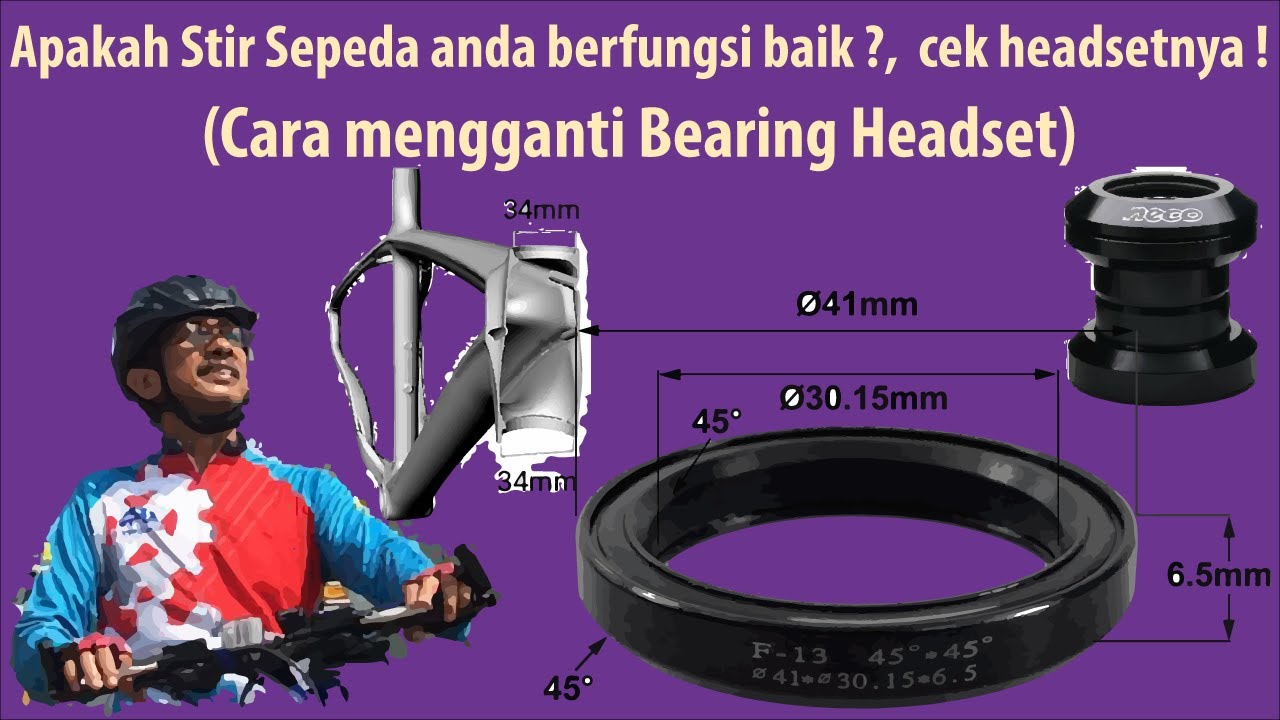 Apakah Stir Sepeda anda berfungsi baik ?, cek headsetnya ! (Cara mengganti Bearing Headset)