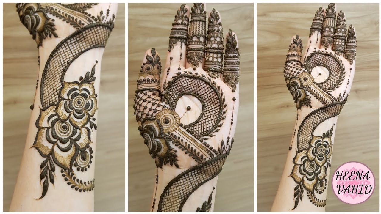 Simple Dubai henna design #48 | Heena Vahid.
