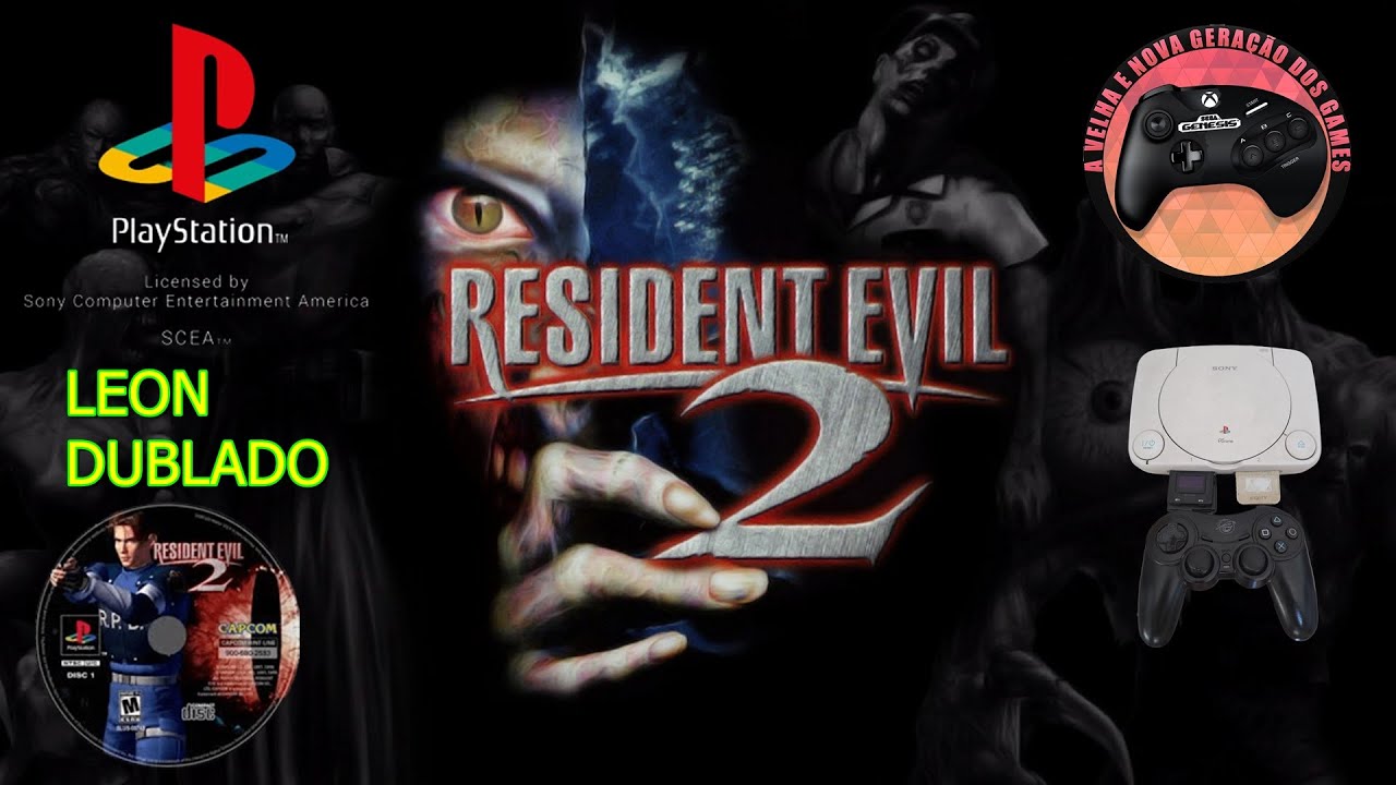 RESIDENT EVIL 2 CLASSICO #PS1 #DUBLADO #LEON
