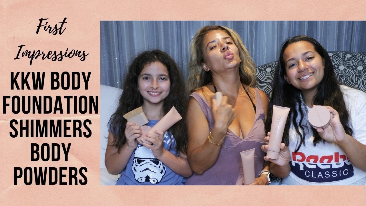 KKW Body Foundation, Shimmers and Body Powders-First Impressions