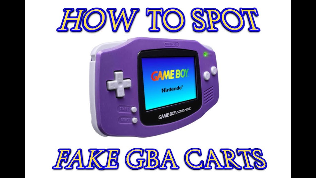 How to Spot fake GBA Carts