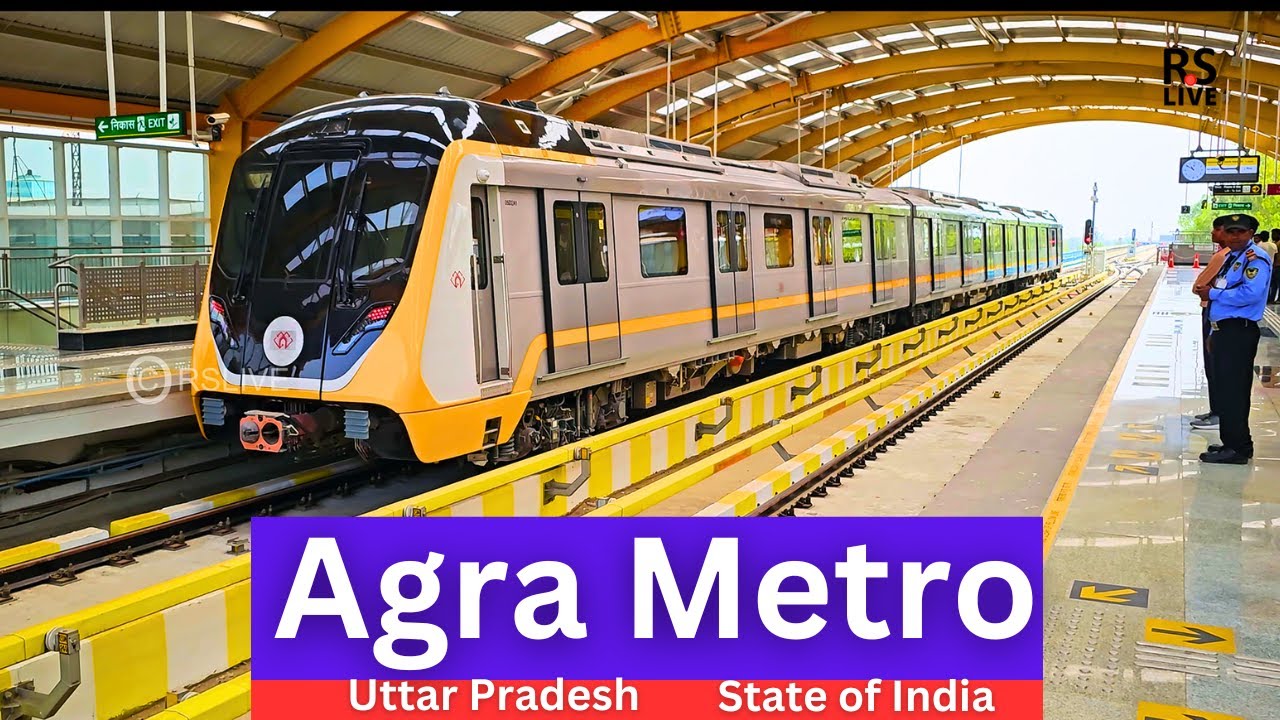 AGRA METRO FULL UPDATE | #rslive | #4k | #alstom #upmrc