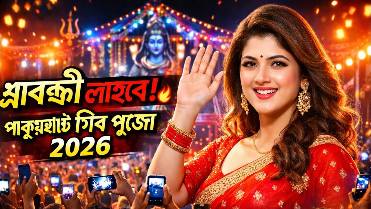 পাকুয়াহাট সালালপুর শিব পুজো ২০২৬ 🔱 | লাইভে এলেন শ্রাবন্তী চ্যাটার্জি 😍🔥