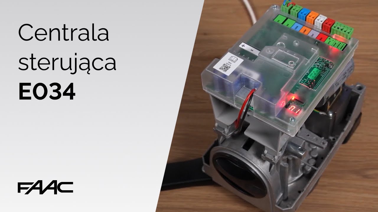 Centrala FAAC E034 inteligentne sterowanie bramą