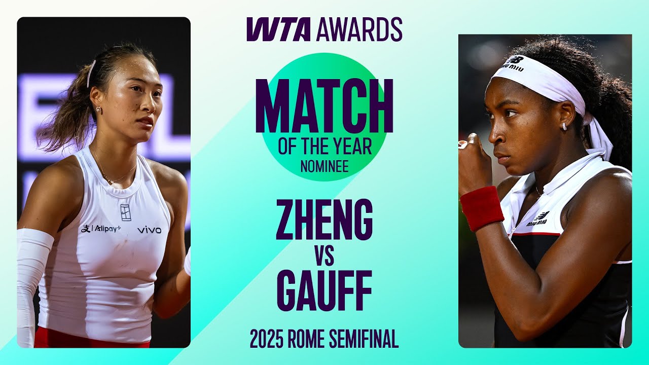 Coco Gauff vs. Zheng Qinwen | 2025 Rome Semifinal | WTA Match Highlights
