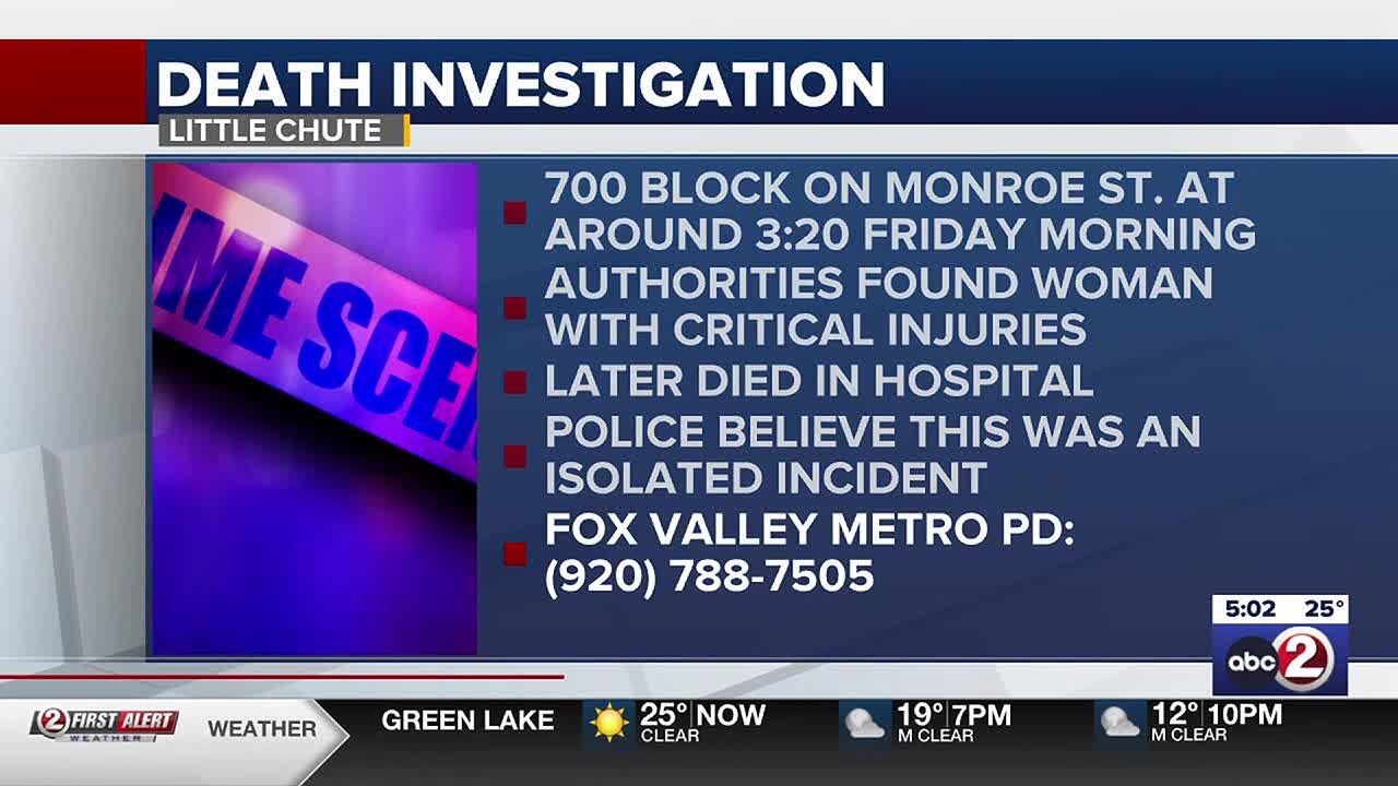 Investigation into death of woman in Little Chute