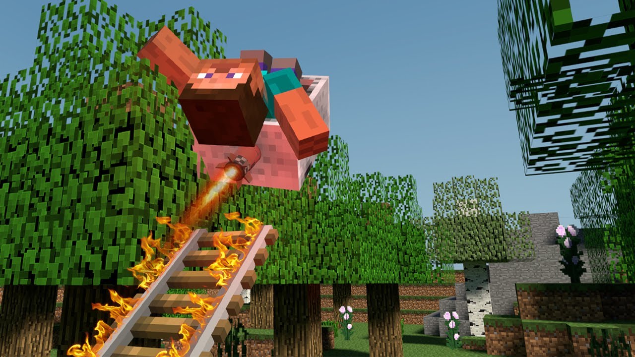 4 MODI ASSURDI PER MUOVERSI SUPER VELOCI SU MINECRAFT!