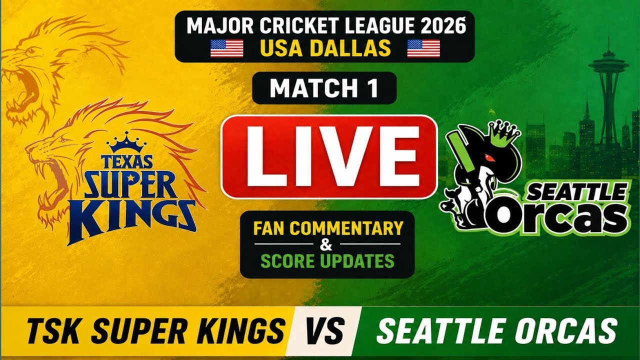🔴 LIVE | Texas Super Kings vs Seattle Orcas | TSK vs SOR  Live Match Today| Live Score & Commentary