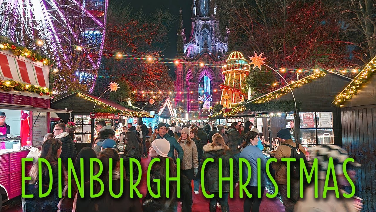 Edinburgh's MAGICAL CHRISTMAS Market 2024! Scotland Walking Tour | 4K