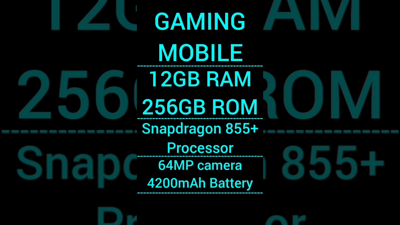 🔥🔥12GB RAM 256GB ROM🔥🔥Snapdragon 855+ Processor | 64MP camera | 4200mAh Battery