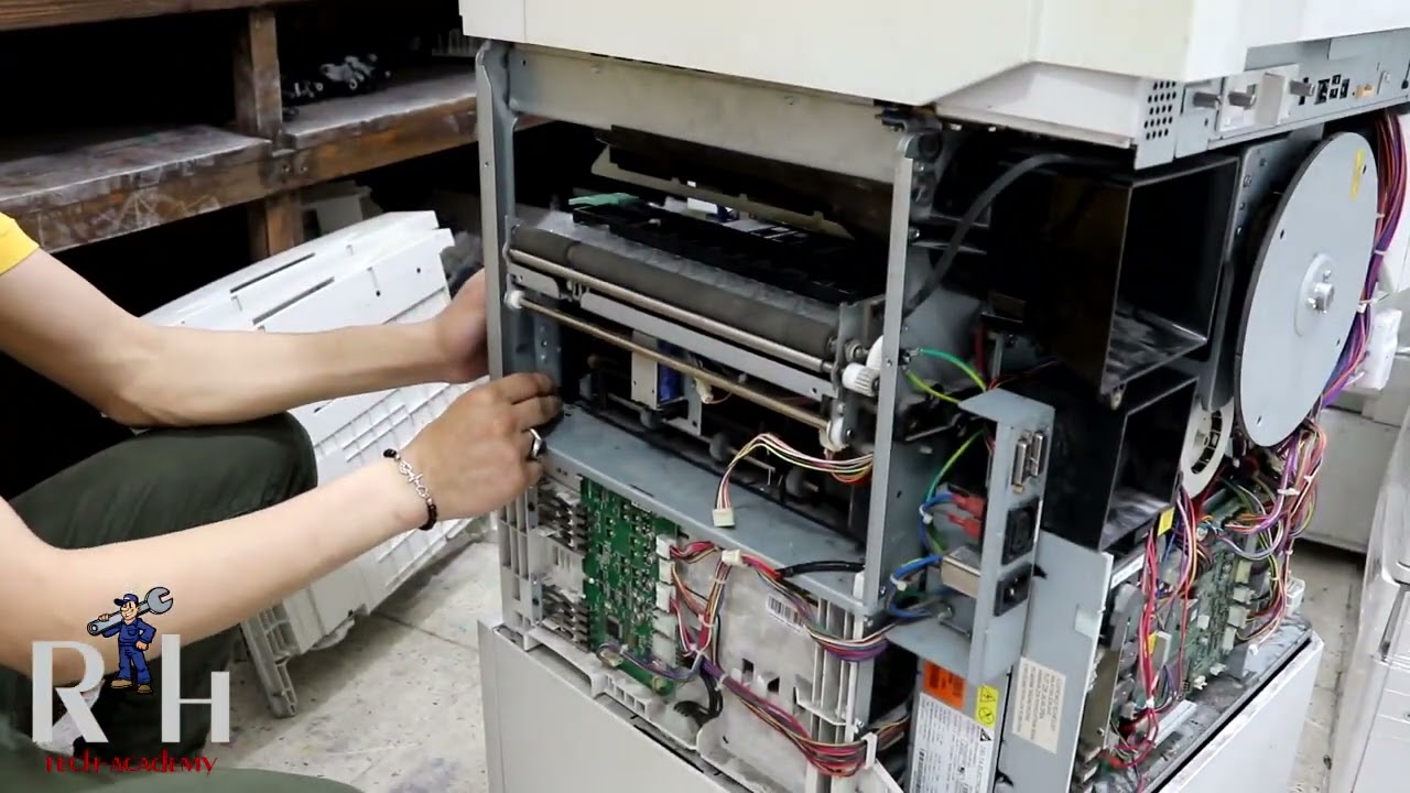 فك وتركيب كامل ماكينة تصوير زيروكس  XEROX WORKCENTER 5855