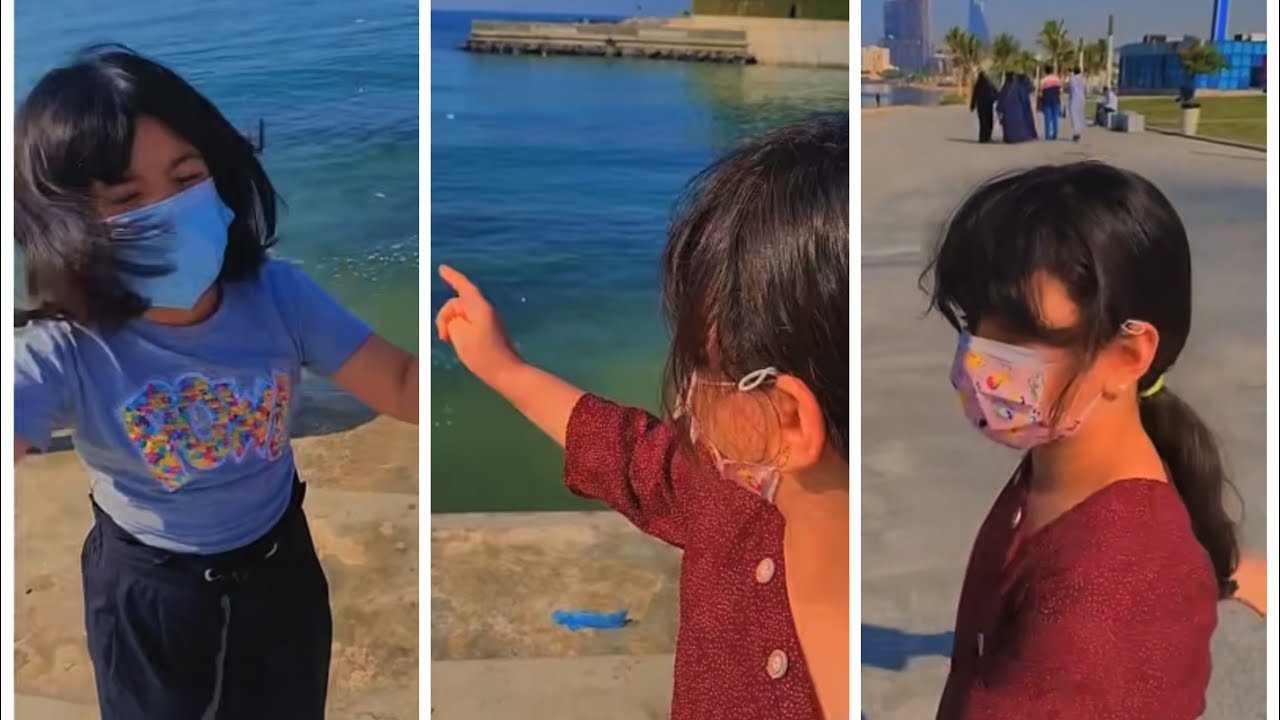 مع جنى وريتا  في كورنيش جدة