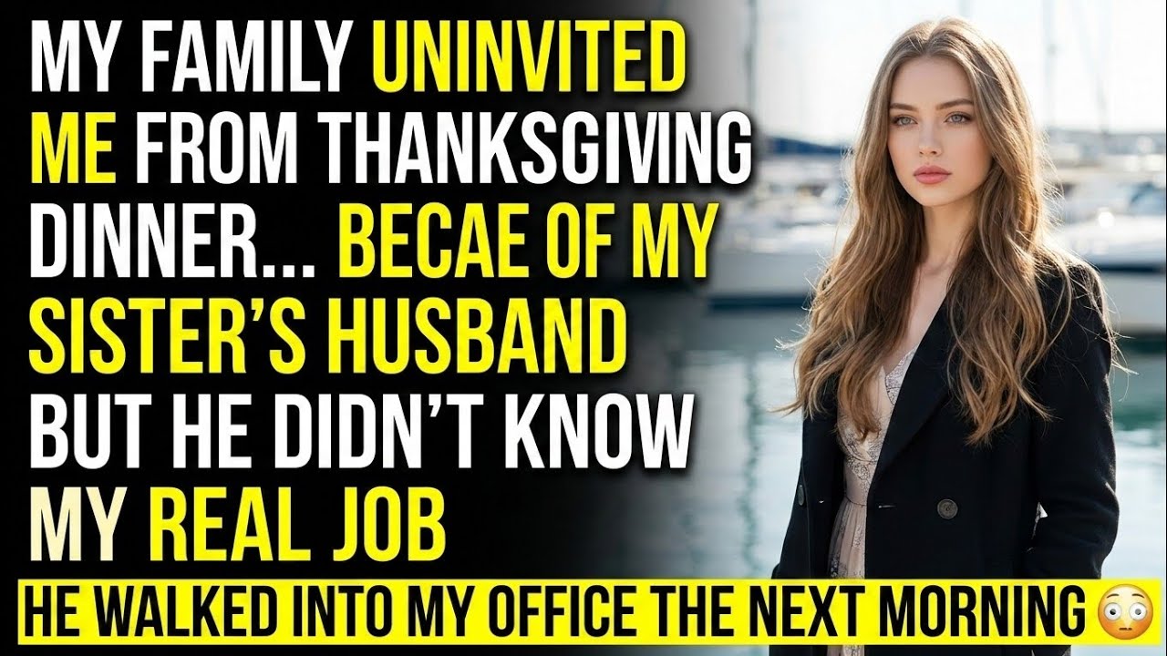 My Family Uninvited Me From Thanksgiving… The Next Morning My Sister’s Husband Walked Into My Office