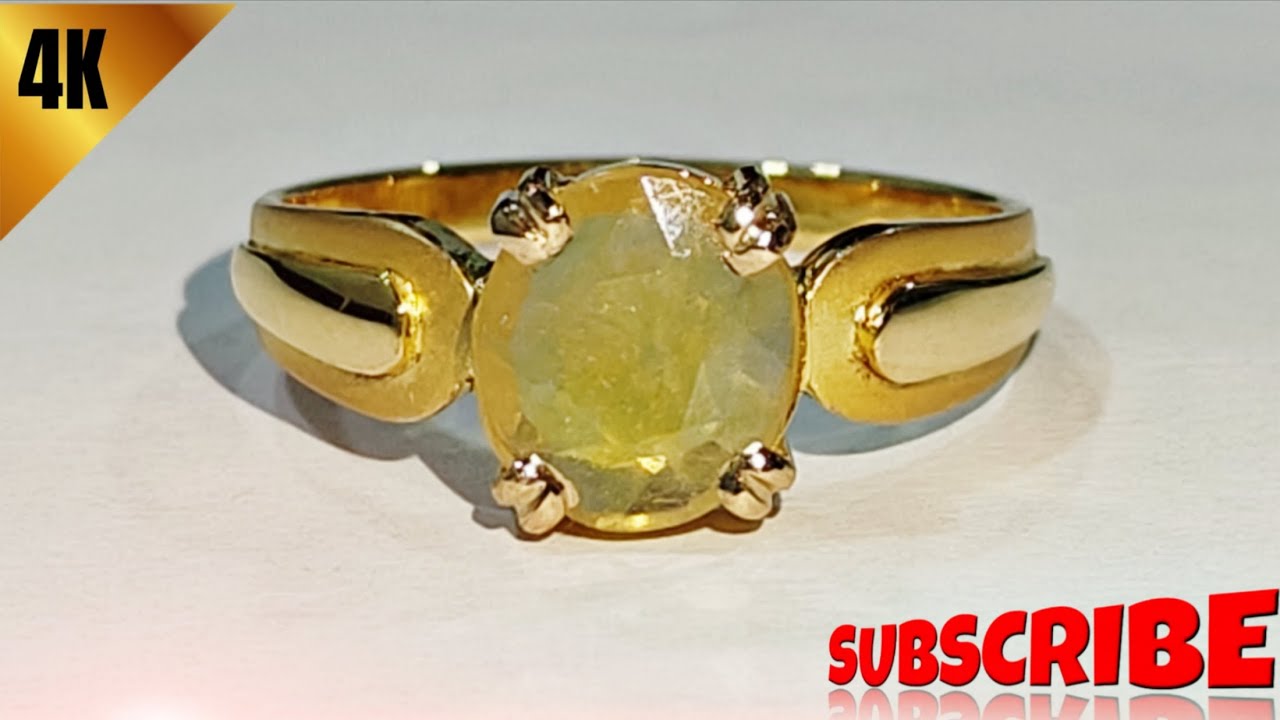 Pukraj Stone Gold Ring Making _ Hand Made Ring _ Yellow Stone Gold Ring #gold