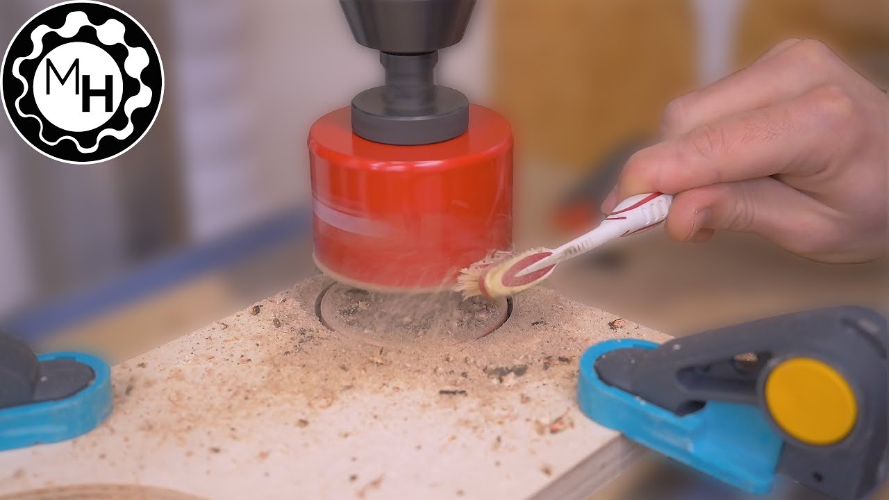 How to Drill with a Holesaw without Burn Marks