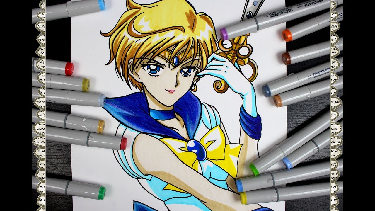 Cómo Dibujar a Sailor Uranus Con su Talisman How To Draw Sailor Moon S Speed Drawing