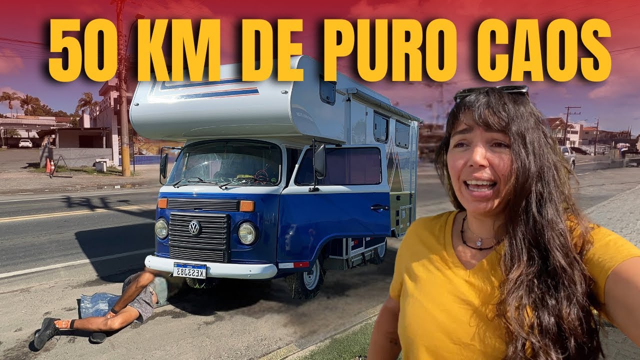 50 km sem EMBREAGEM, passando a MARCHA com ALICATE e REZANDO pro motor da KOMBI aguentar.