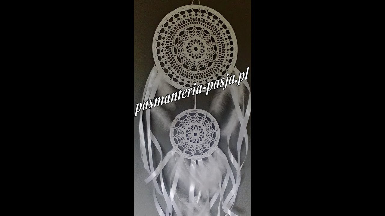 Podwójny łapacz snów szydełko 25 + 15 CM