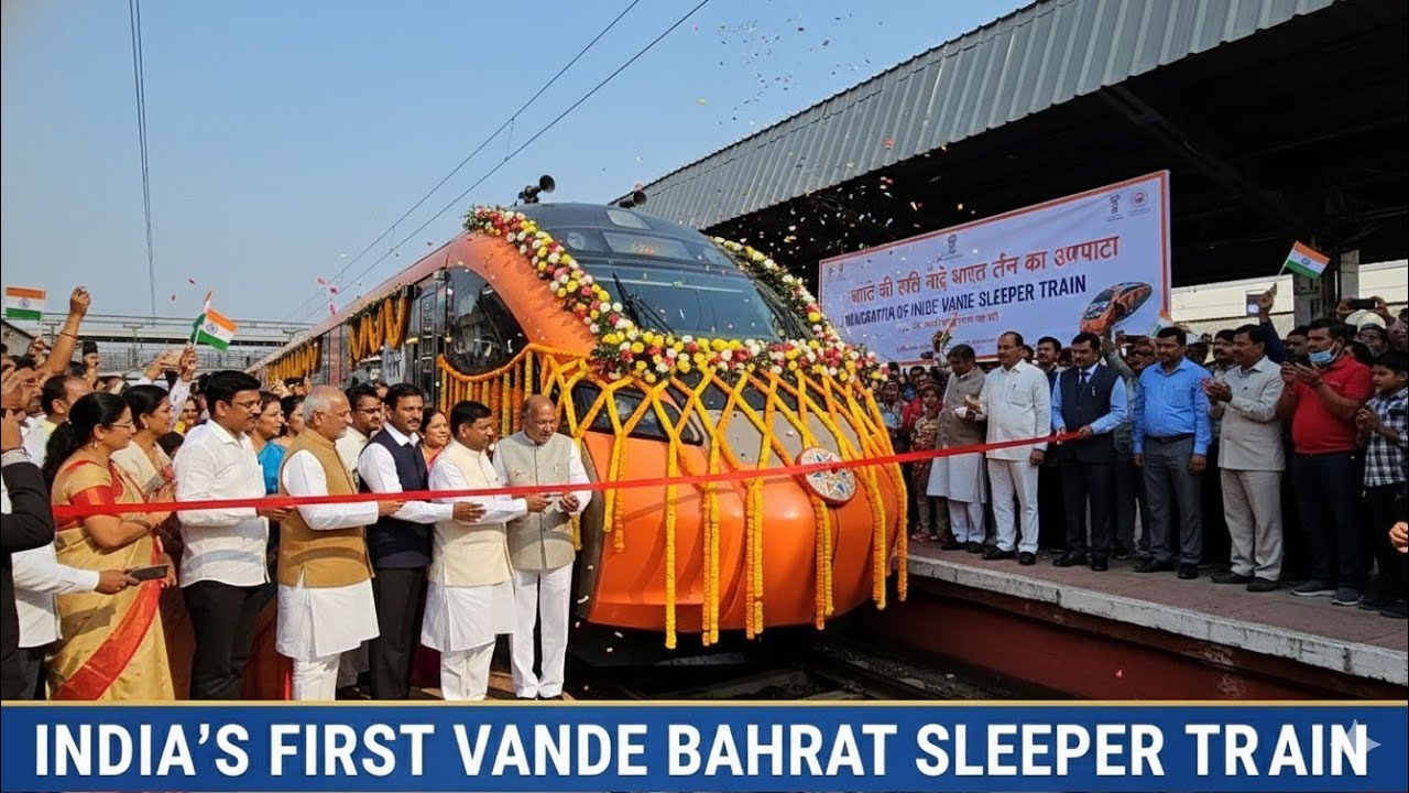 Inaugural Run of India's 1st VANDE BHARAT Sleeper Train | Kamakhya to Howrah full Journey.