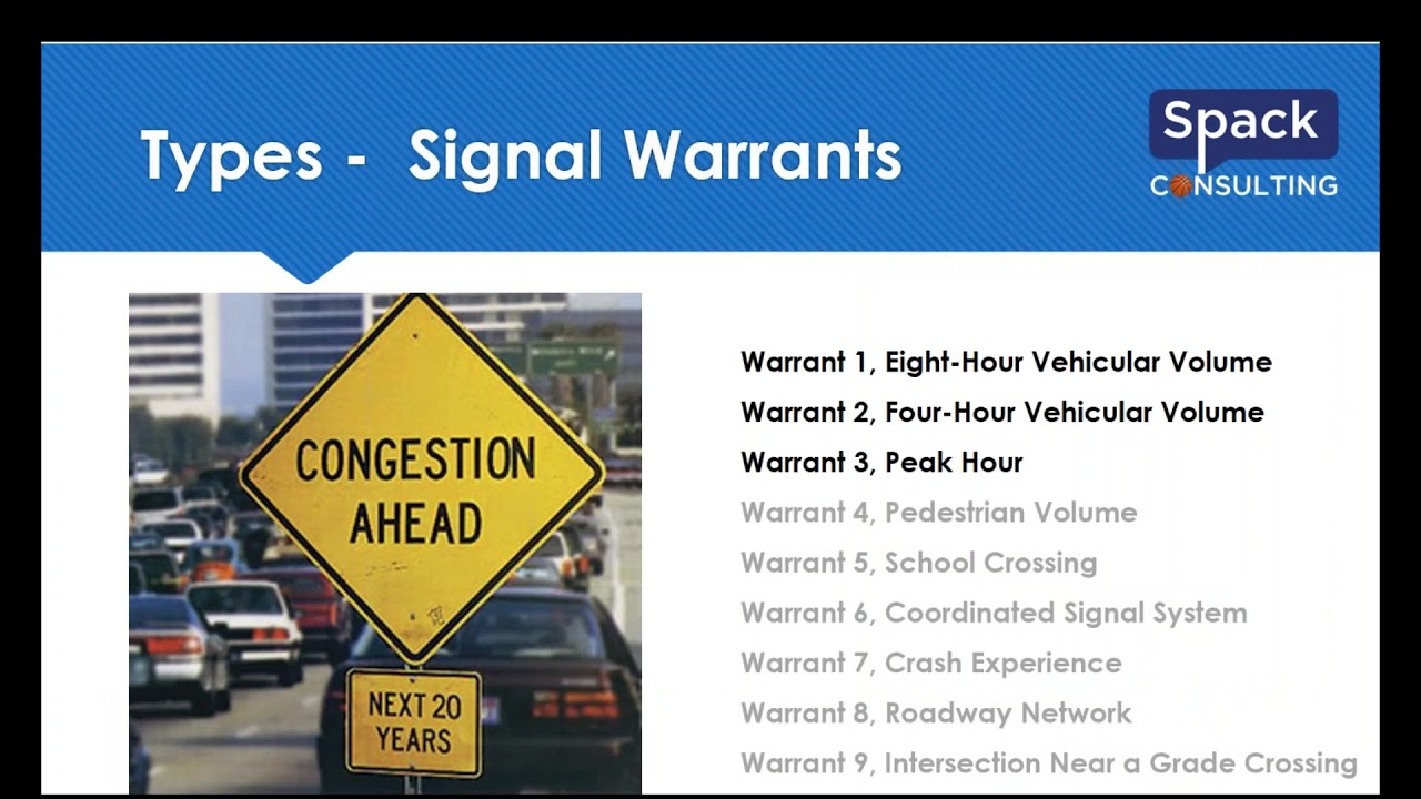 Traffic Corner Webinar | Traffic Signal Warrants