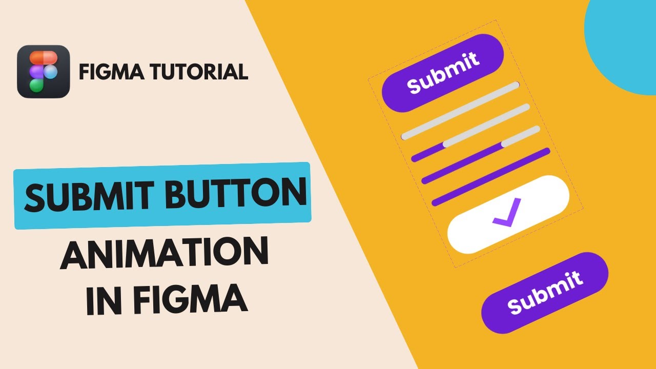 How to Design Submit Button Animation Tutorial in Figma | Figma Tutorial