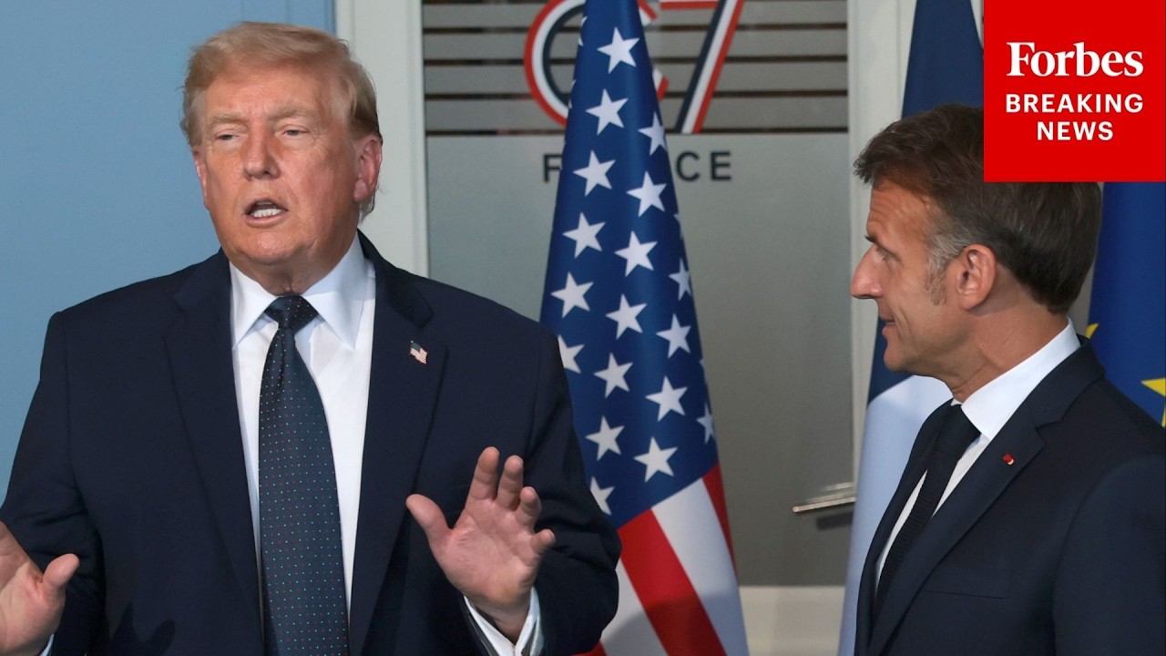 СРОЧНЫЕ НОВОСТИ: Трамп комментирует ядерную сделку с Ираном и отвечает на вопросы на встрече G7 с...